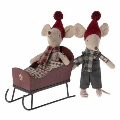 Maileg Sleigh red for mouse
